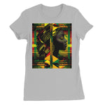 Abstract Red and Green Black Queen Fusion Women's Favourite T-Shirt