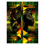 Abstract Red and Green Black Queen Fusion Sticker