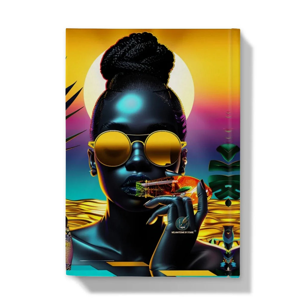 Tropical Sunset Dreams : Neon Vibes  Hardback Journal - D'Sare