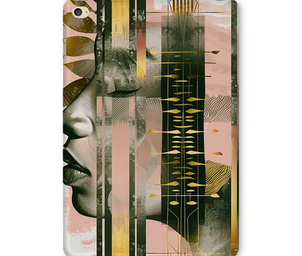 Peach and Gold Abstract Tablet Cases