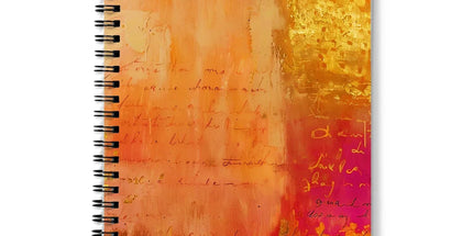Warm Amber Seranade Notebook Eclectic Art by Prodigi
