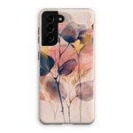 Peachy Blue Golden Flora Escape  Eco Phone Case - D'Sare