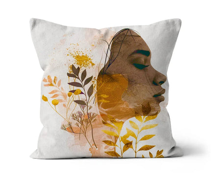 Golden Harmony Silhouette 06 Cushion - D'Sare