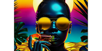 Tropical Sunset Dreams : Neon Vibes Tablet Cases by Prodigi