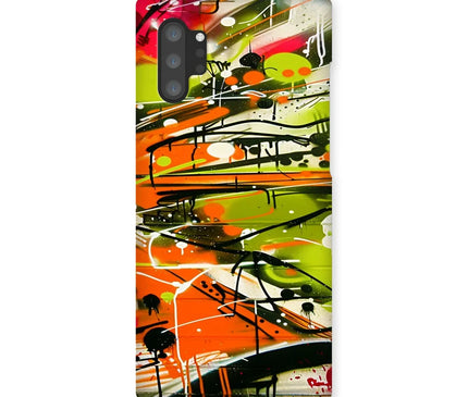Neon Splatter Symphony: Urban Graffiti Art Snap Phone Case - D'Sare