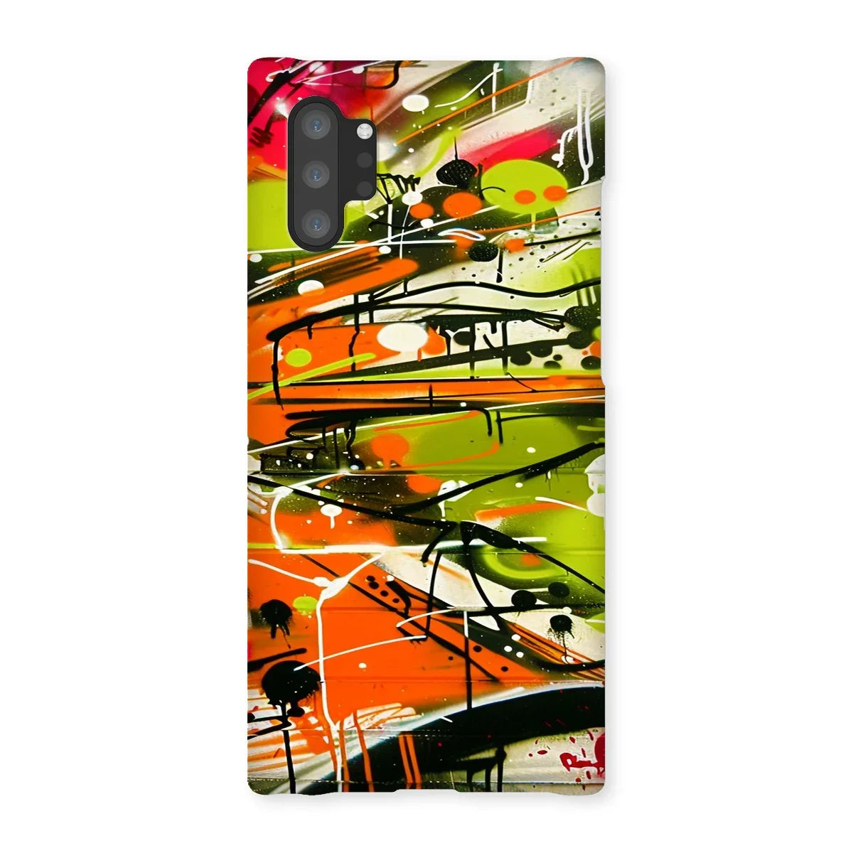 Neon Splatter Symphony: Urban Graffiti Art Snap Phone Case - D'Sare