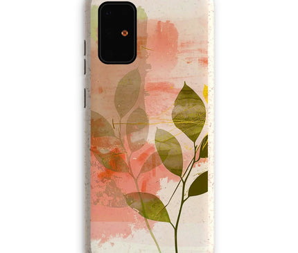 Peach Golden Leafy Escape 06 Eco Phone Case Eclectic Art - D'Sare