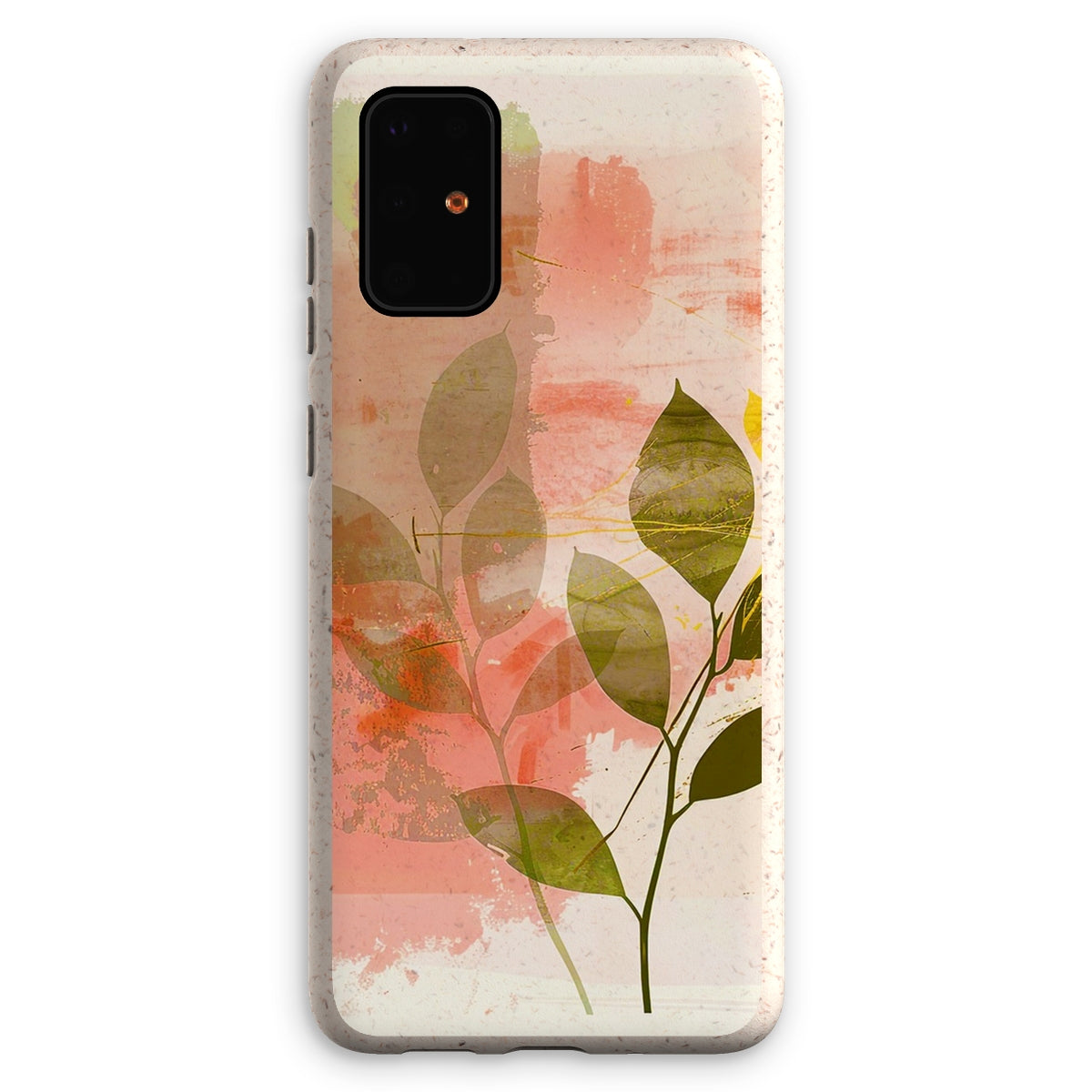 Peach Golden Leafy Escape 06 Eco Phone Case Eclectic Art - D'Sare