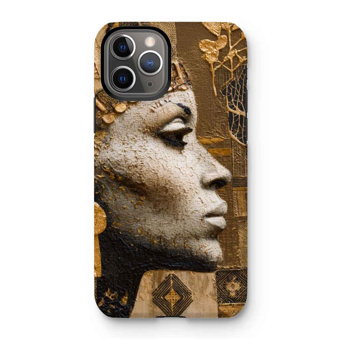 Afrocentric Golden Empress Dual Layer Tough Phone Case