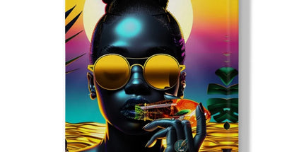 Tropical Sunset Dreams : Neon Vibes Hardback Journal by Prodigi