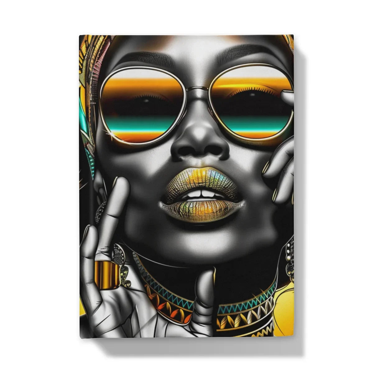 Vibrant Flow Girl Hardback Journal - D'Sare