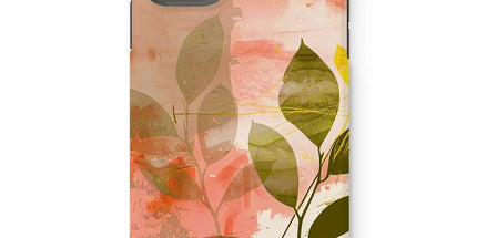 Peach Golden Leafy Escape Phone Case by Prodigi