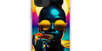 Tropical Sunset Dreams : Neon Vibes Eco Phone Case by Prodigi