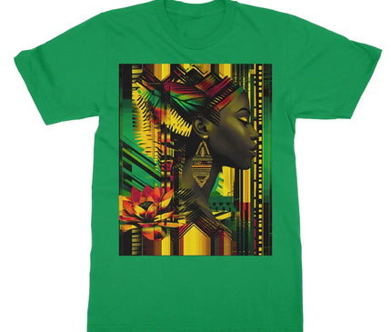 African Print Empress  Softstyle T-Shirt - D'Sare