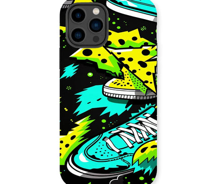 Electric Kicks Art: Urban Pop Art Sneaker Explosion, Graffiti  Tough Phone Case - D'Sare