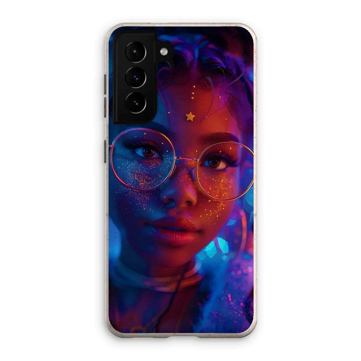 Black Girl Magic Stardust Cosmic Vibe| Black Woman Magic  Eco Phone Case - D'Sare
