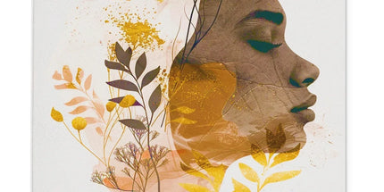 Golden Harmony Silhouette Glass Chopping Board by Prodigi