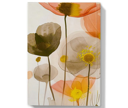 Poppy Echoes Golden Peach Escape 06 Eclectic Art  Hardback Journal - D'Sare