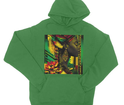 African Print Empress  College Hoodie - D'Sare