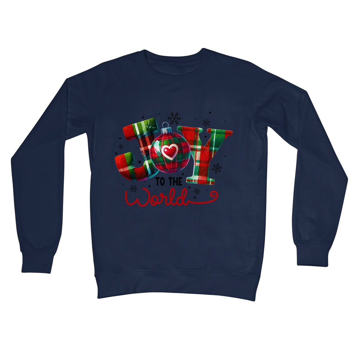 Joy To The World Christmas  Crew Neck Sweatshirt