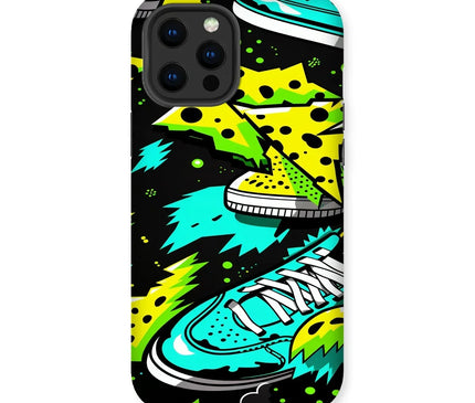 Electric Kicks Art: Urban Pop Art Sneaker Explosion, Graffiti  Tough Phone Case - D'Sare