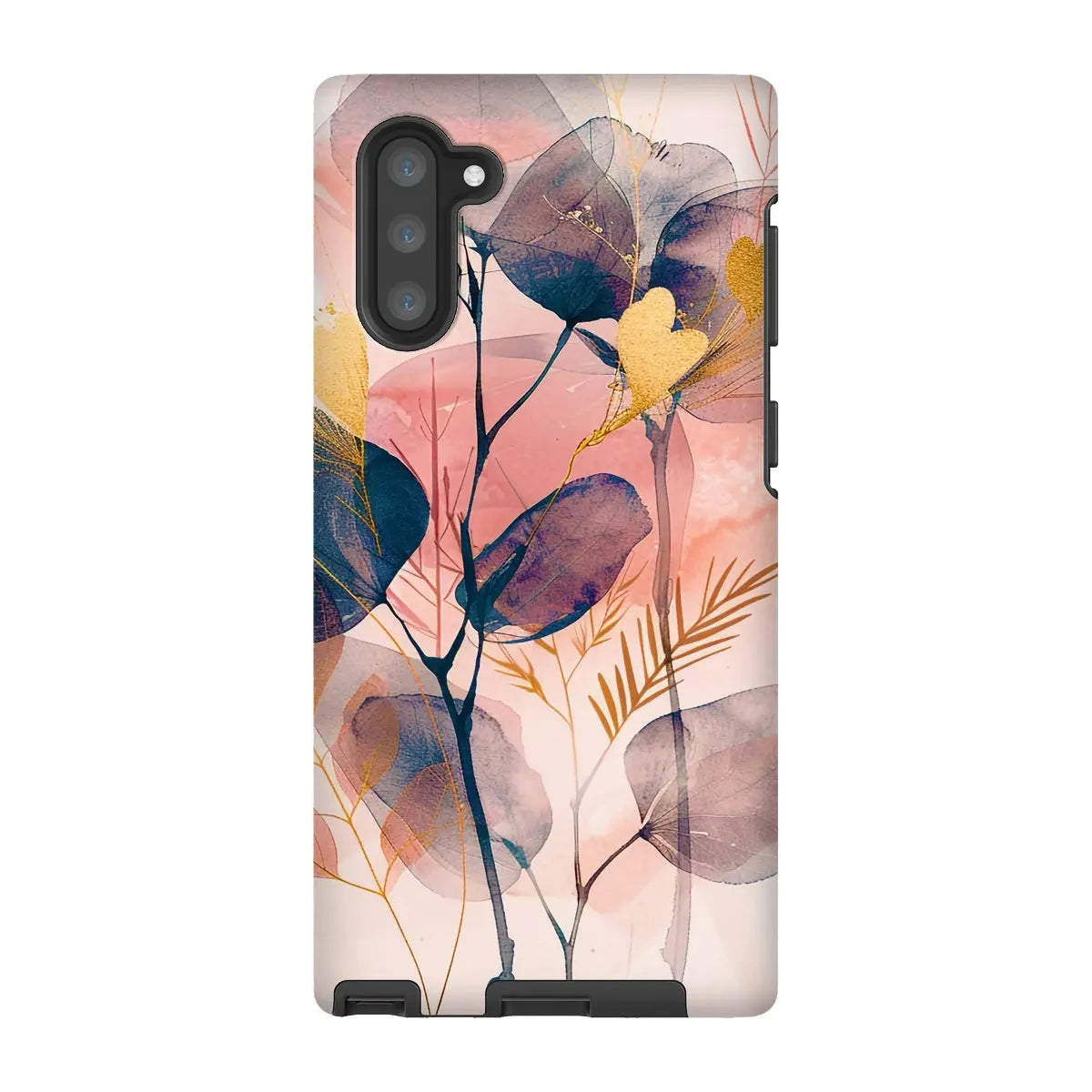 Peachy Blue Golden Flora Escape  Tough Phone Case - D'Sare