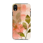 Peach Golden Leafy Escape 06 Tough Eclectic Art Phone Case - D'Sare