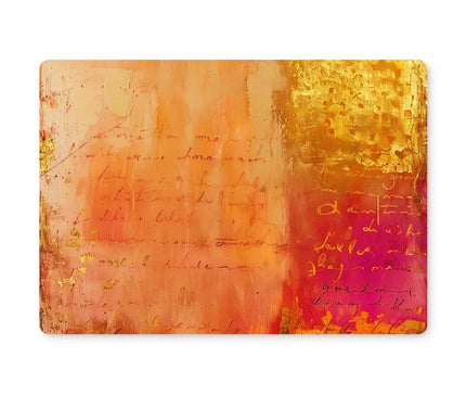 Warm Amber Seranade Placemat Eclectic Art - D'Sare