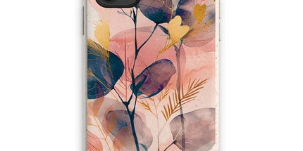 Peachy Golden Flora Escape Eco Phone Case by Prodigi