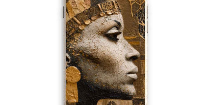 Afrocentric Golden Empress Eco Phone Case by Prodigi