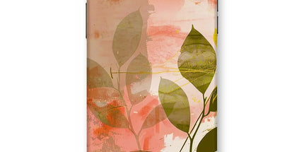 Peach Golden Leafy Escape Snap Phone Case by Prodigi