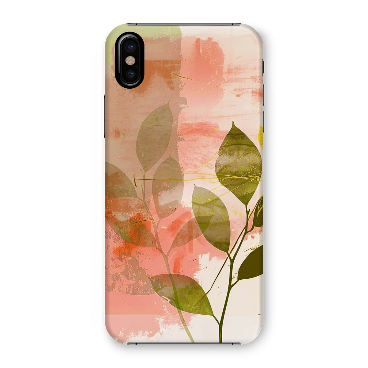 Peach Golden Leafy Escape  Snap Phone Case - D'Sare