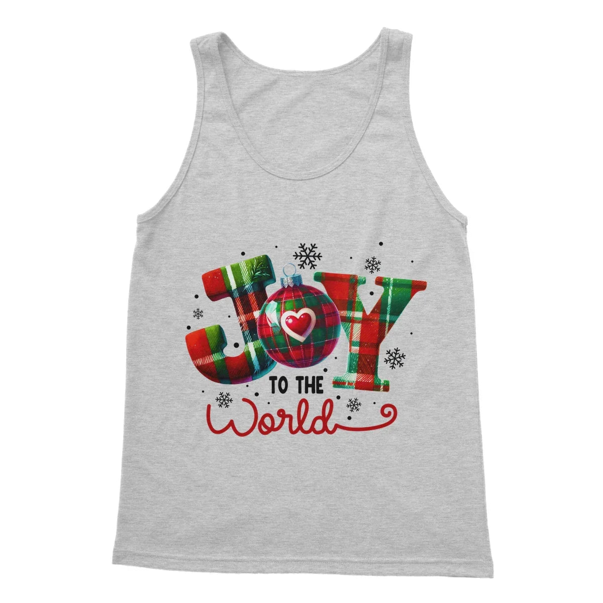 Joy To The World Christmas  Softstyle Tank Top