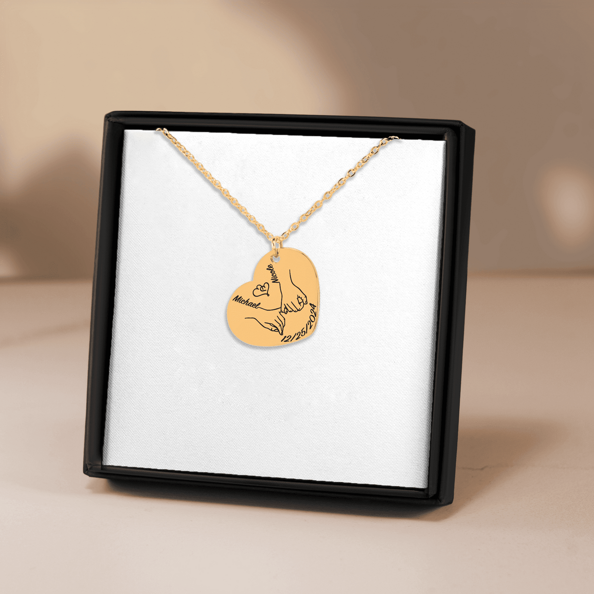 Our first christmas together Heart Necklace by OwnPrint