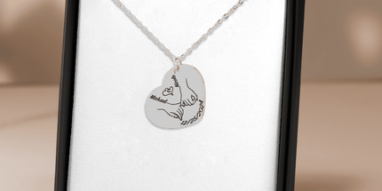 Our first christmas together Heart Necklace by OwnPrint