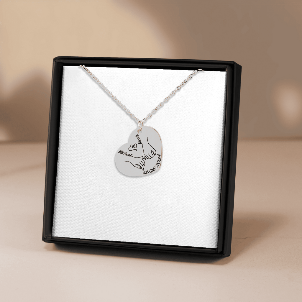 Our first christmas together Heart Necklace by OwnPrint