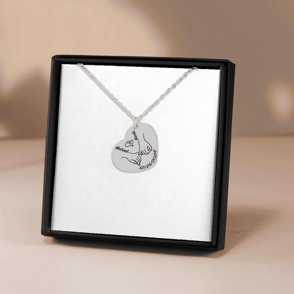 Our first christmas together Heart Necklace by OwnPrint