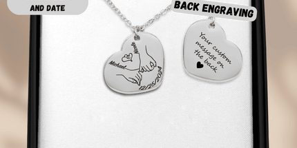 Our first christmas together Heart Necklace by OwnPrint