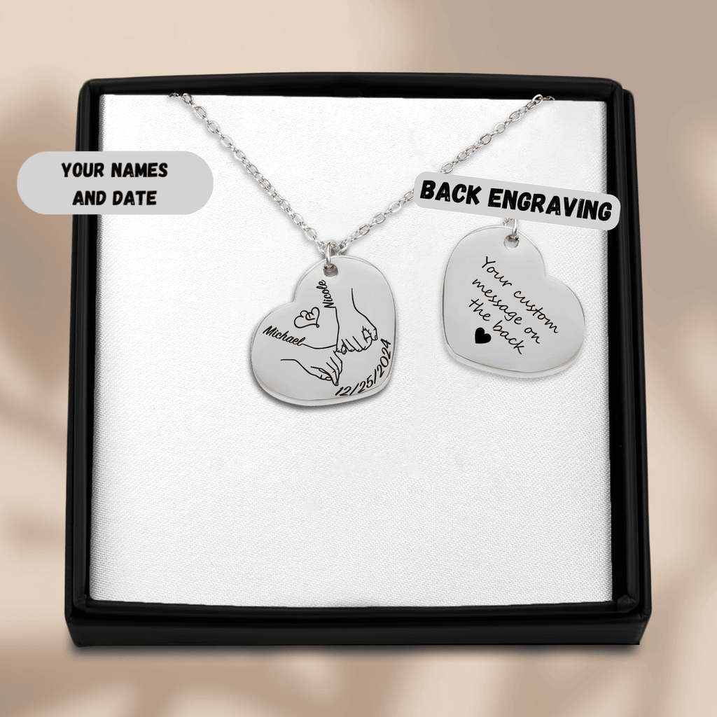 Our first christmas together Heart Necklace by OwnPrint