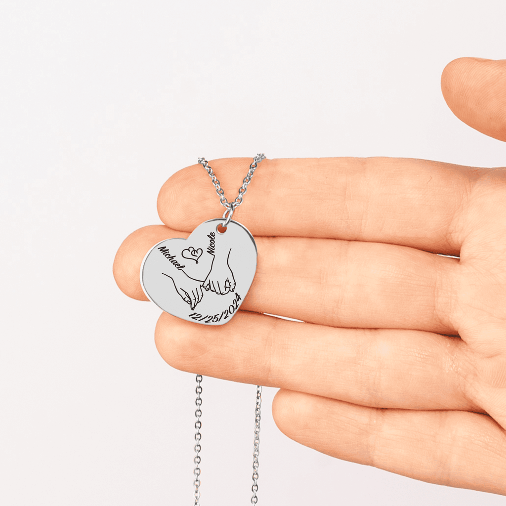 Our first christmas together Heart Necklace by OwnPrint