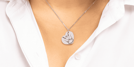 Our first christmas together Heart Necklace by OwnPrint