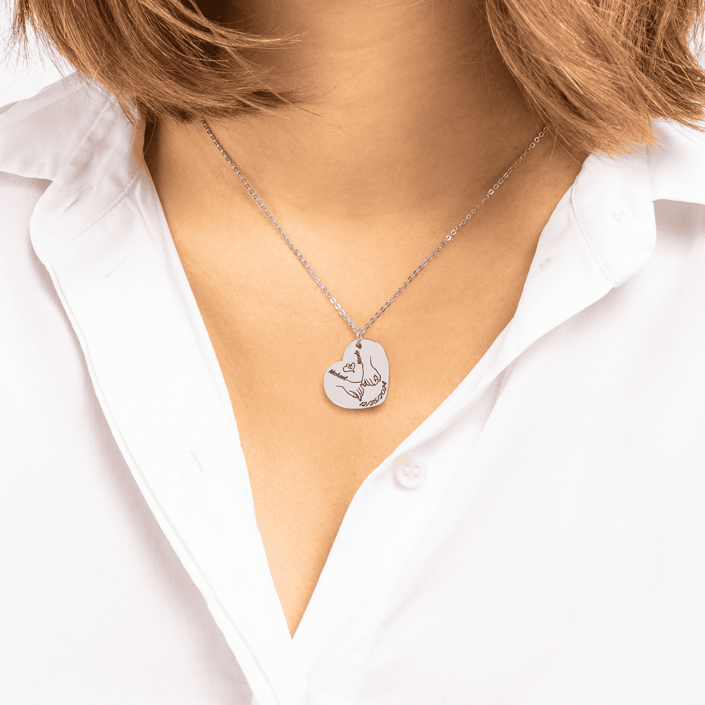 Our first christmas together Heart Necklace by OwnPrint