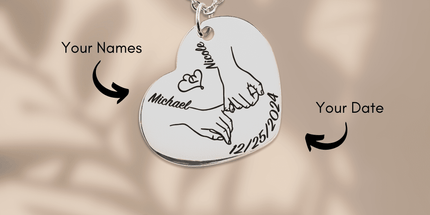 Our first christmas together Heart Necklace by OwnPrint