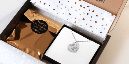 Our first christmas together Heart Necklace by OwnPrint