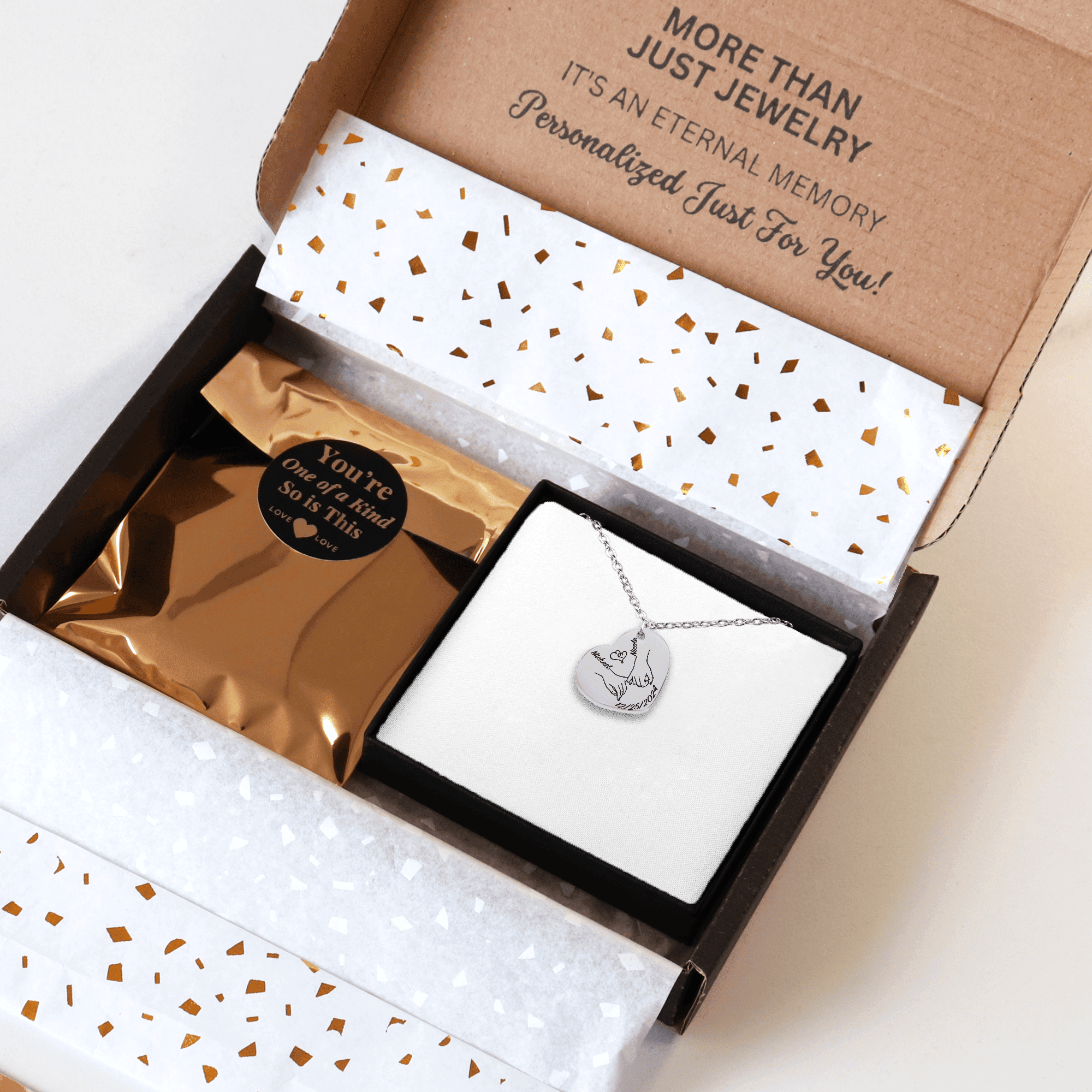 Our first christmas together Heart Necklace by OwnPrint