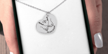 Our first christmas together Heart Necklace by OwnPrint