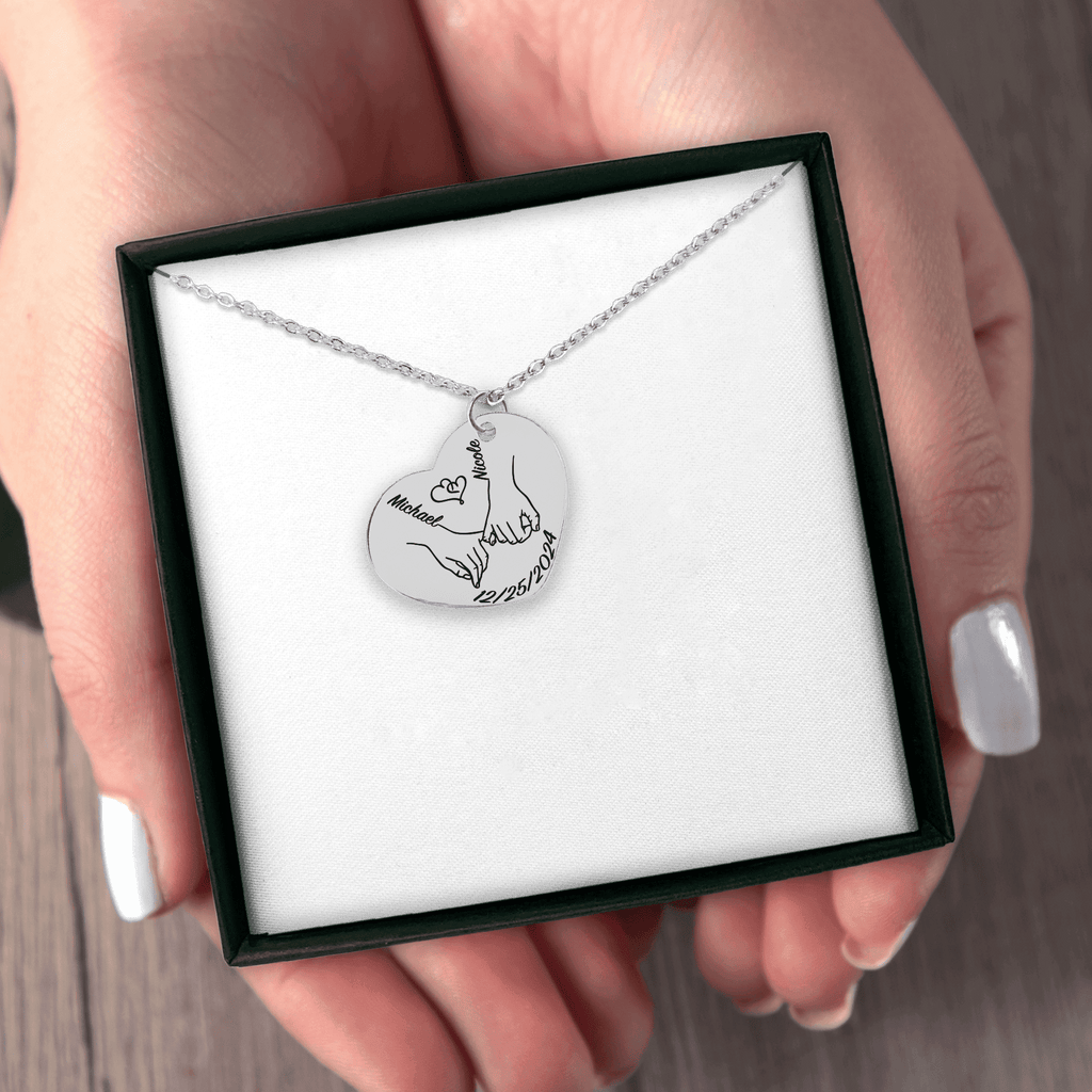 Our first christmas together Heart Necklace by OwnPrint