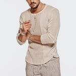 Men's Solid Color Crewneck Knit Pullover Sweater