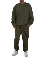 Men's Sports Casual Crew Neck Suit