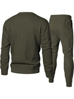 Men's Sports Casual Crew Neck Suit